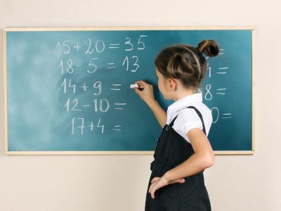 child-solving-math-problem